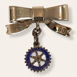 Vintage Birks '79-80 GF Rotary International Pin